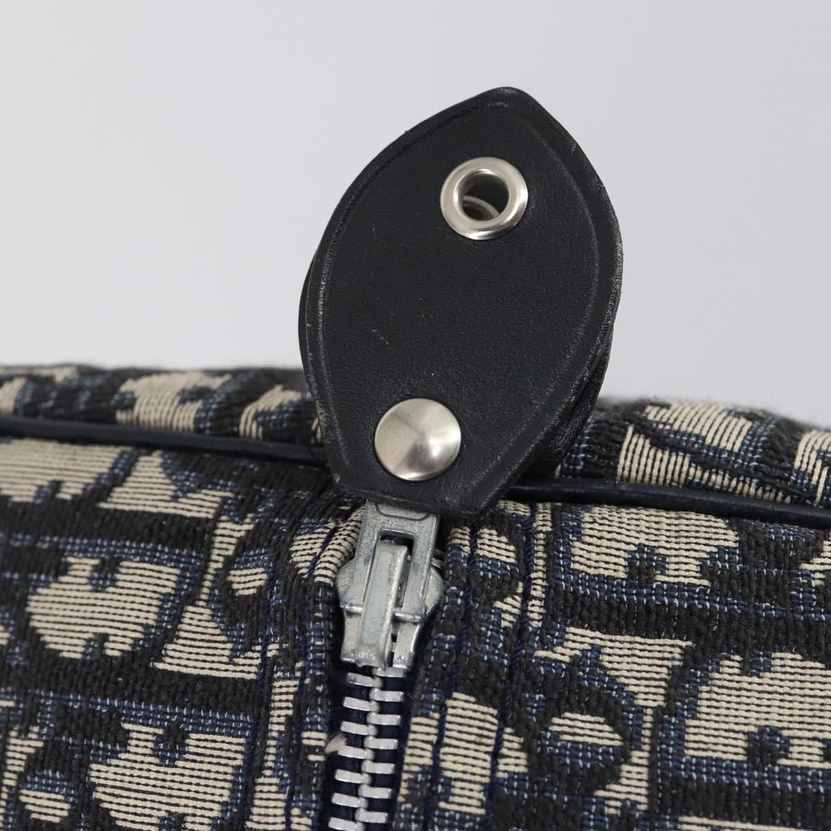 Trotter Canvas Boston Bag Marinezilver