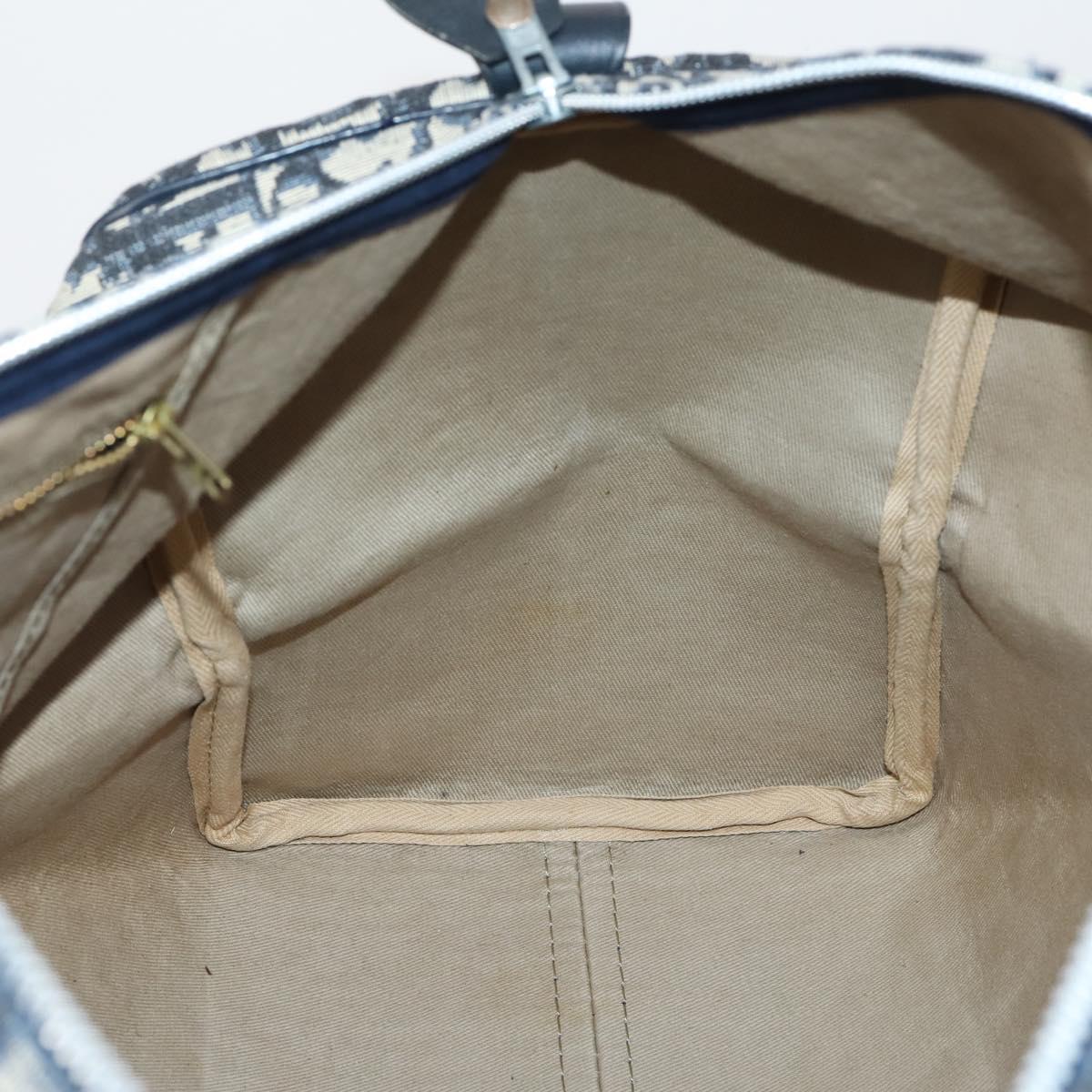 Trotter Canvas Boston Bag Marinezilver