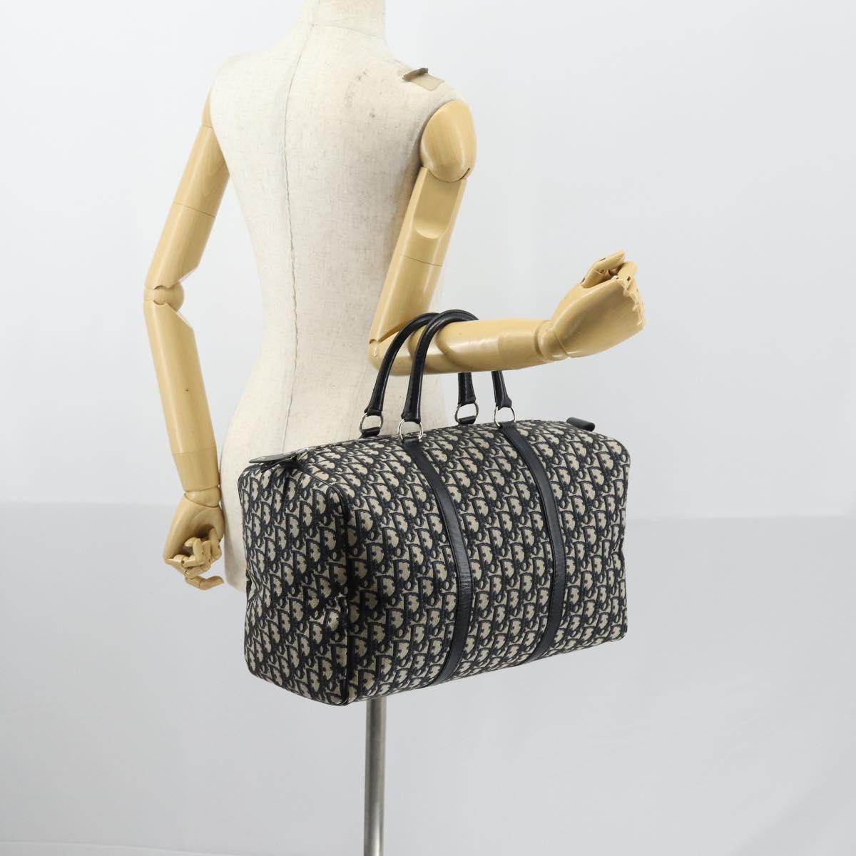 Trotter Canvas Boston Bag Marinezilver