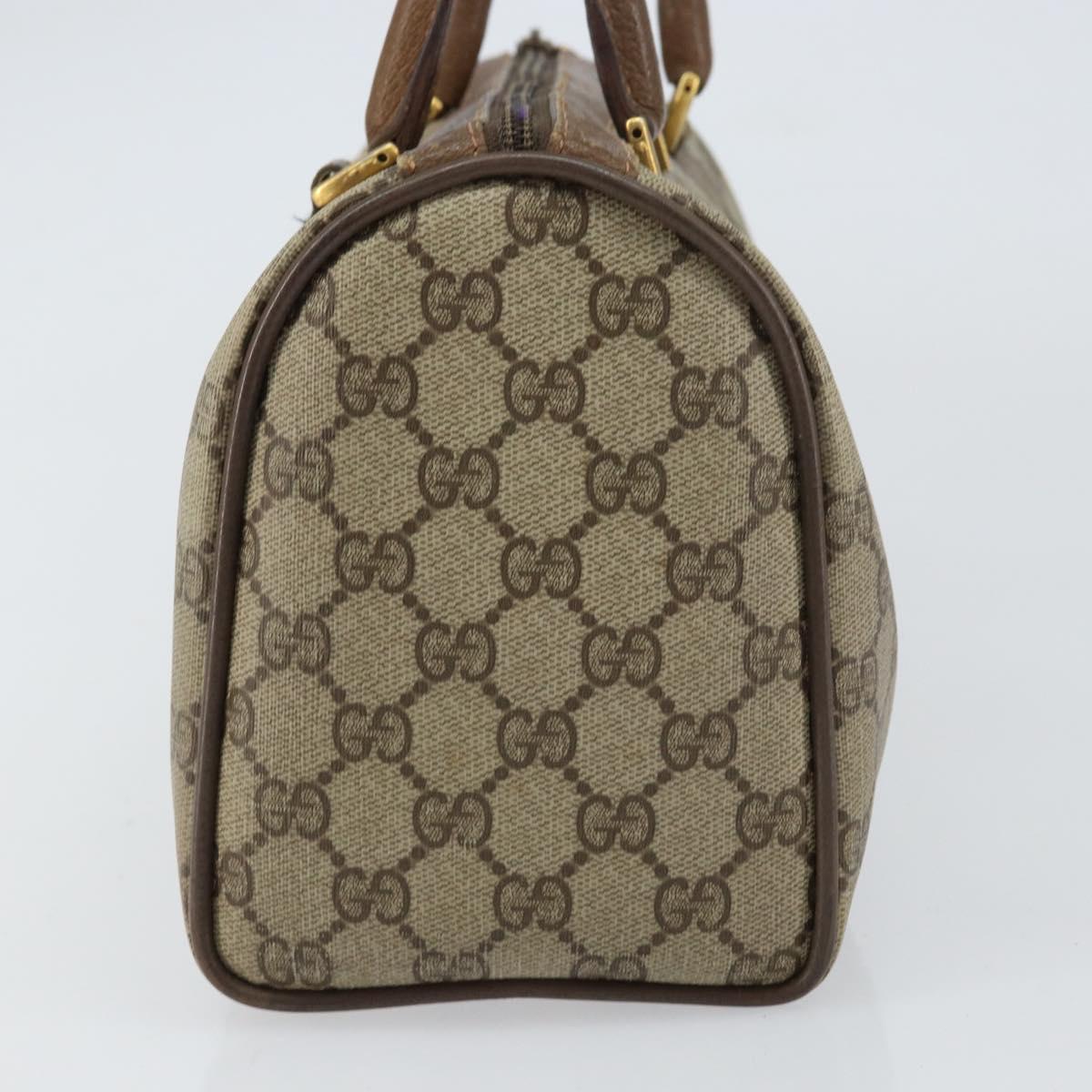 GG Supreme Sherry Line Hand Bag PVC Beige Gold