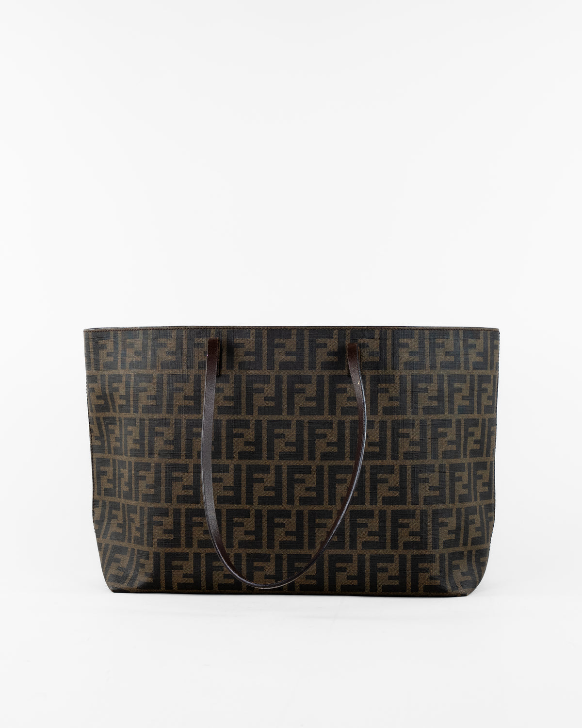Zucca Canvas Tote Bag Zwart Bruin