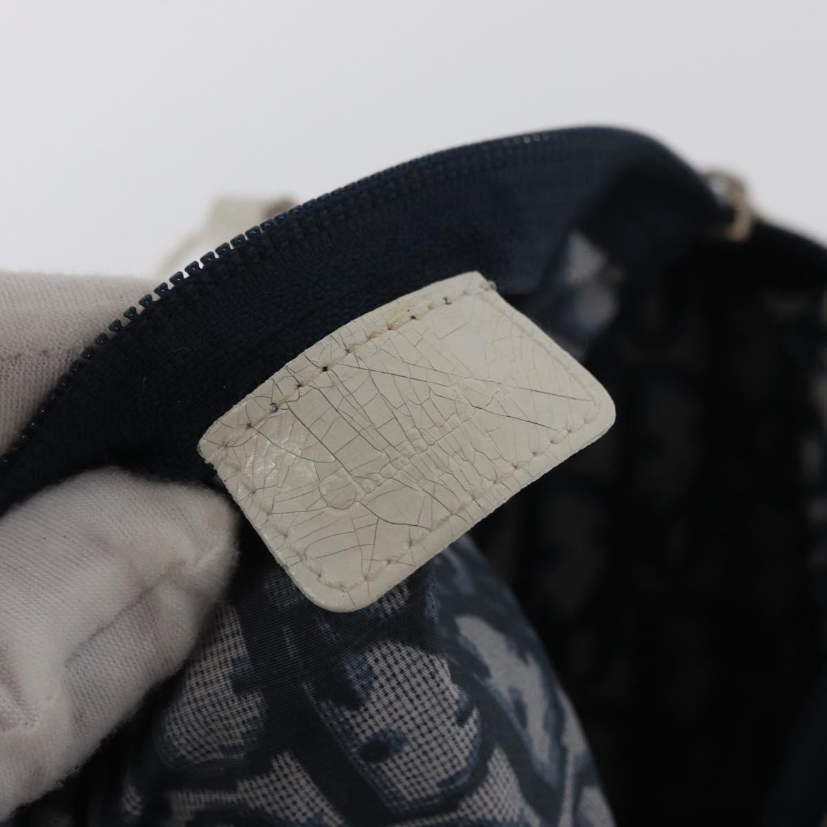 Trotter Canvas Handtas Marine Zilver