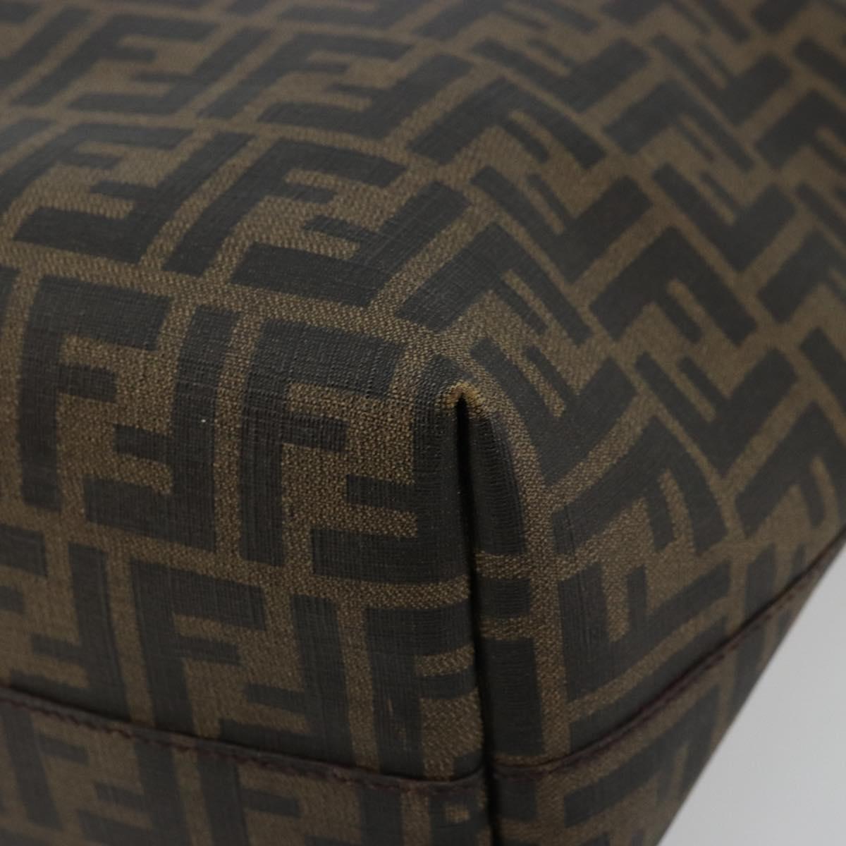 Zucca Canvas Tote Bag Zwart Bruin