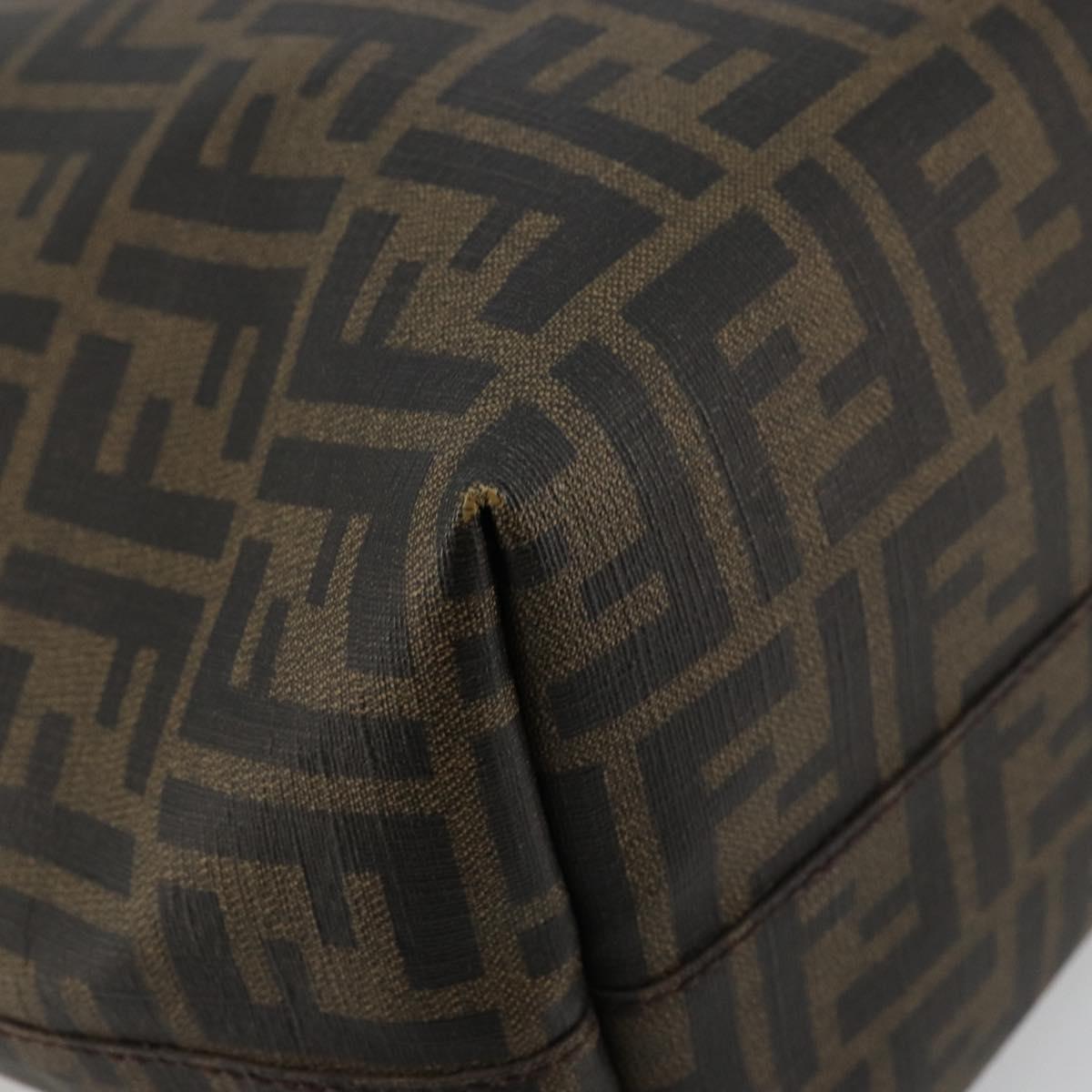 Zucca Canvas Tote Bag Zwart Bruin
