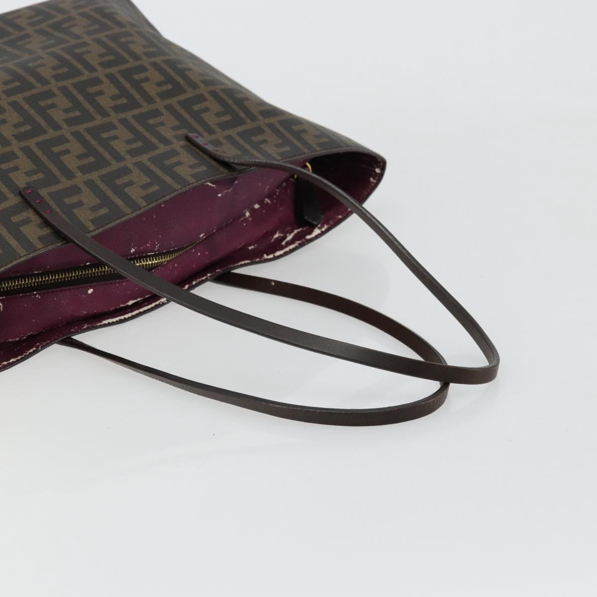 Zucca Canvas Tote Bag Zwart Bruin