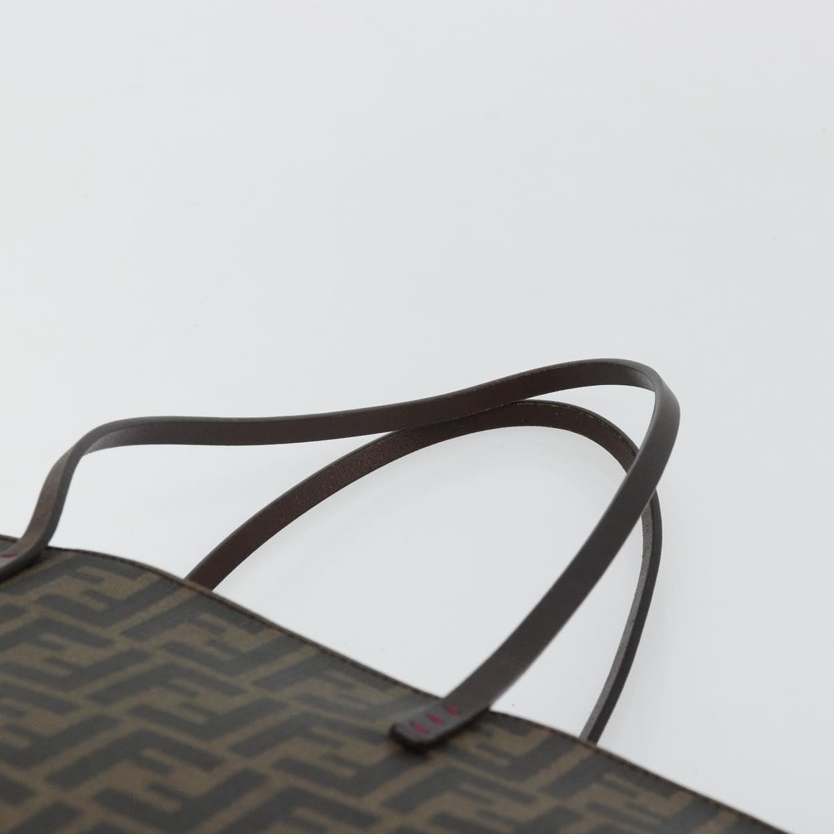 Zucca Canvas Tote Bag Zwart Bruin
