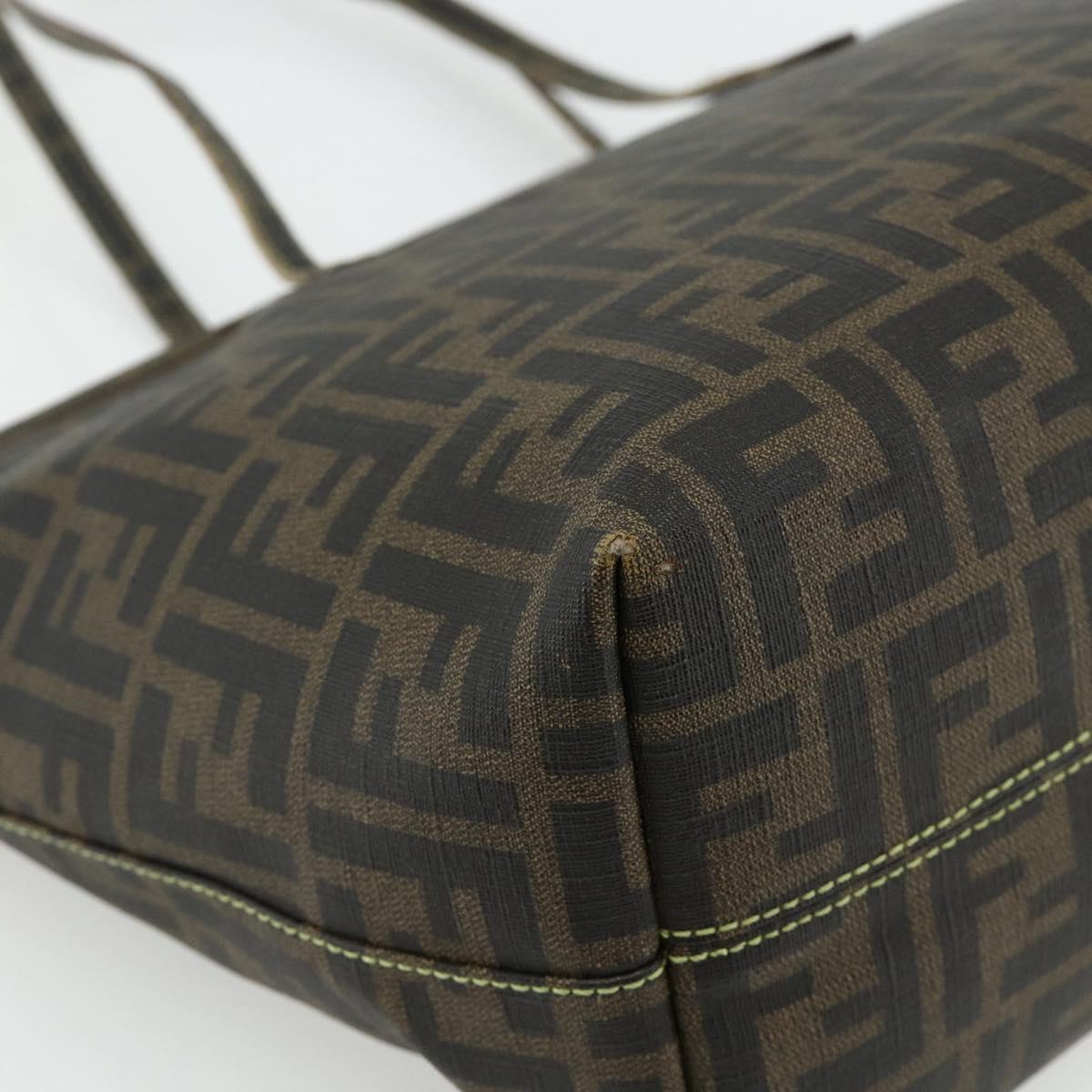 Zucca Canvas Tote Bag Zwart Bruin
