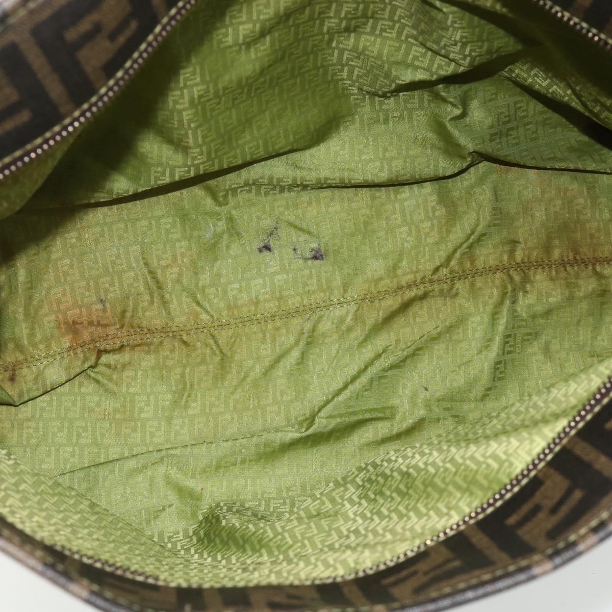 Zucca Canvas Tote Bag Zwart Bruin