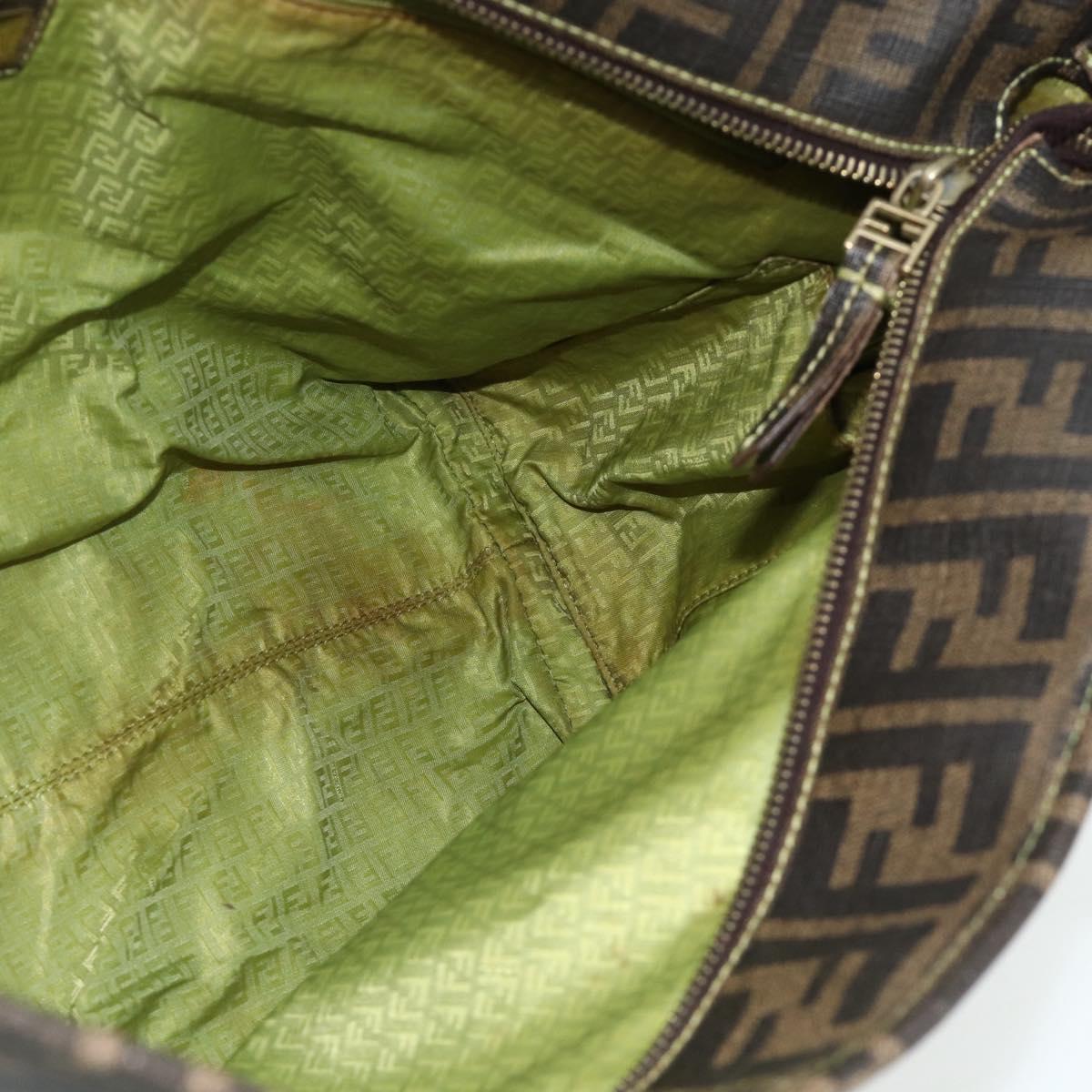 Zucca Canvas Tote Bag Zwart Bruin