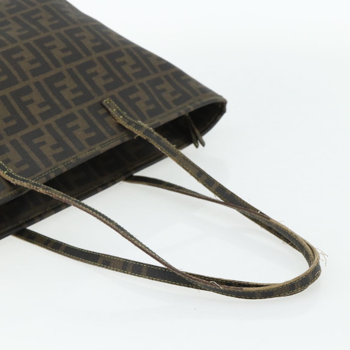 Zucca Canvas Tote Bag Zwart Bruin