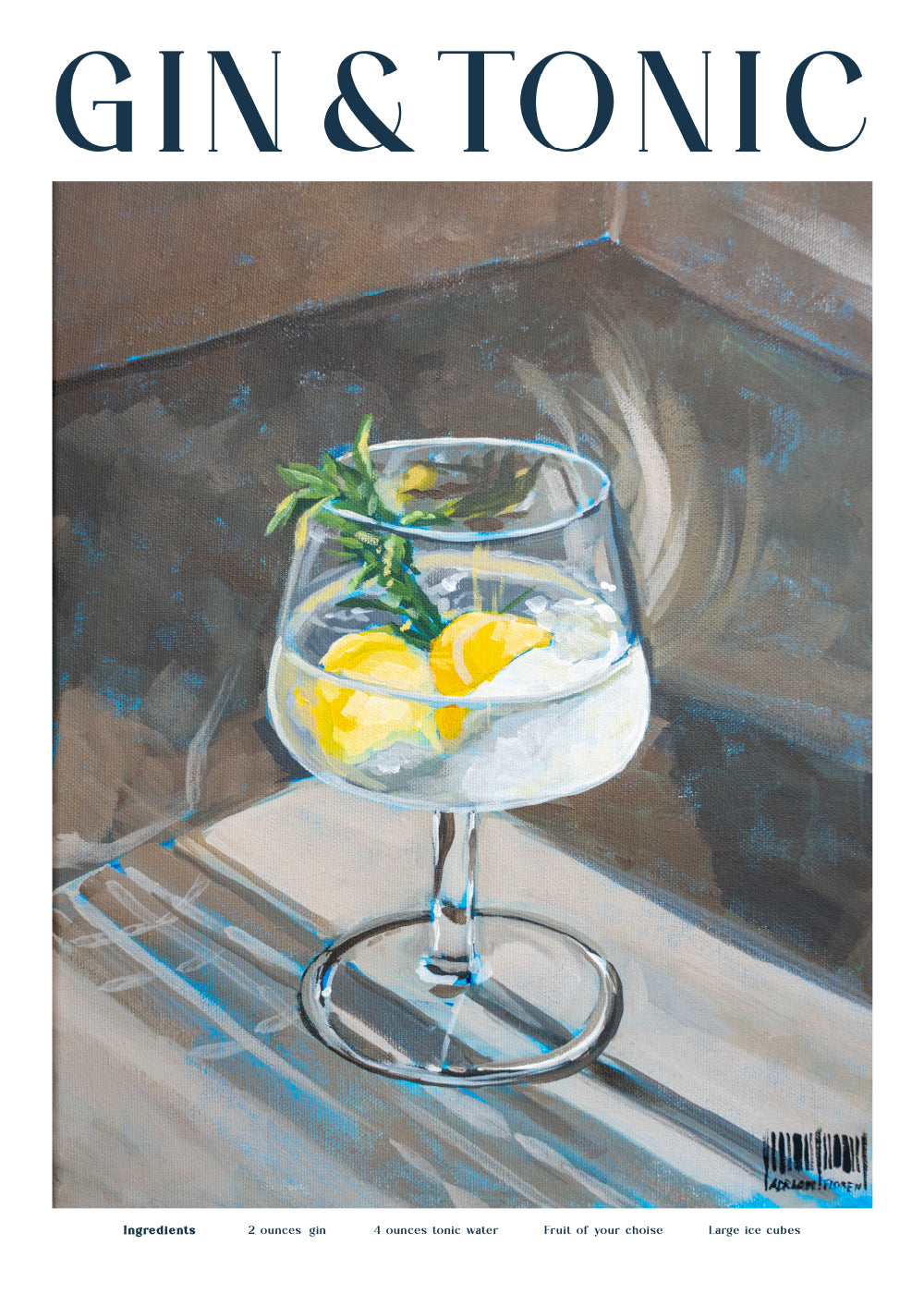 ‘Gin & Tonic’-poster