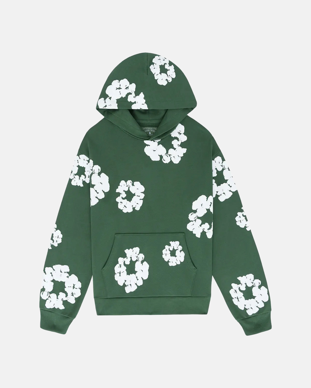 De Cotton Wreath Hoodie Groen