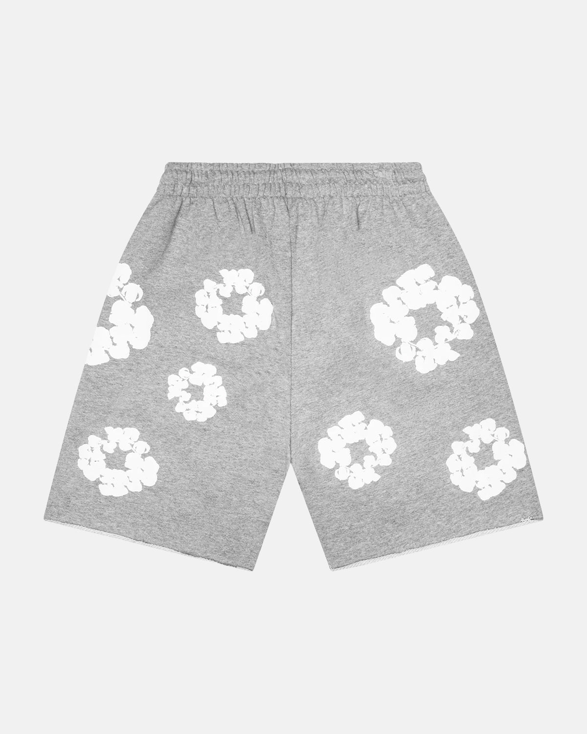 De katoenen kransgrijze short