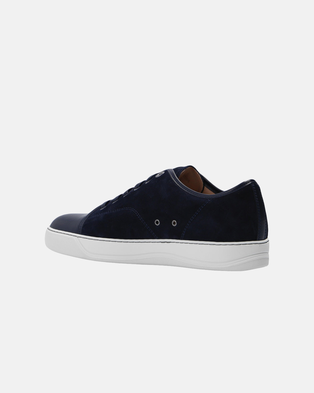 DBB1 marineblauw suède nappa met neuskap