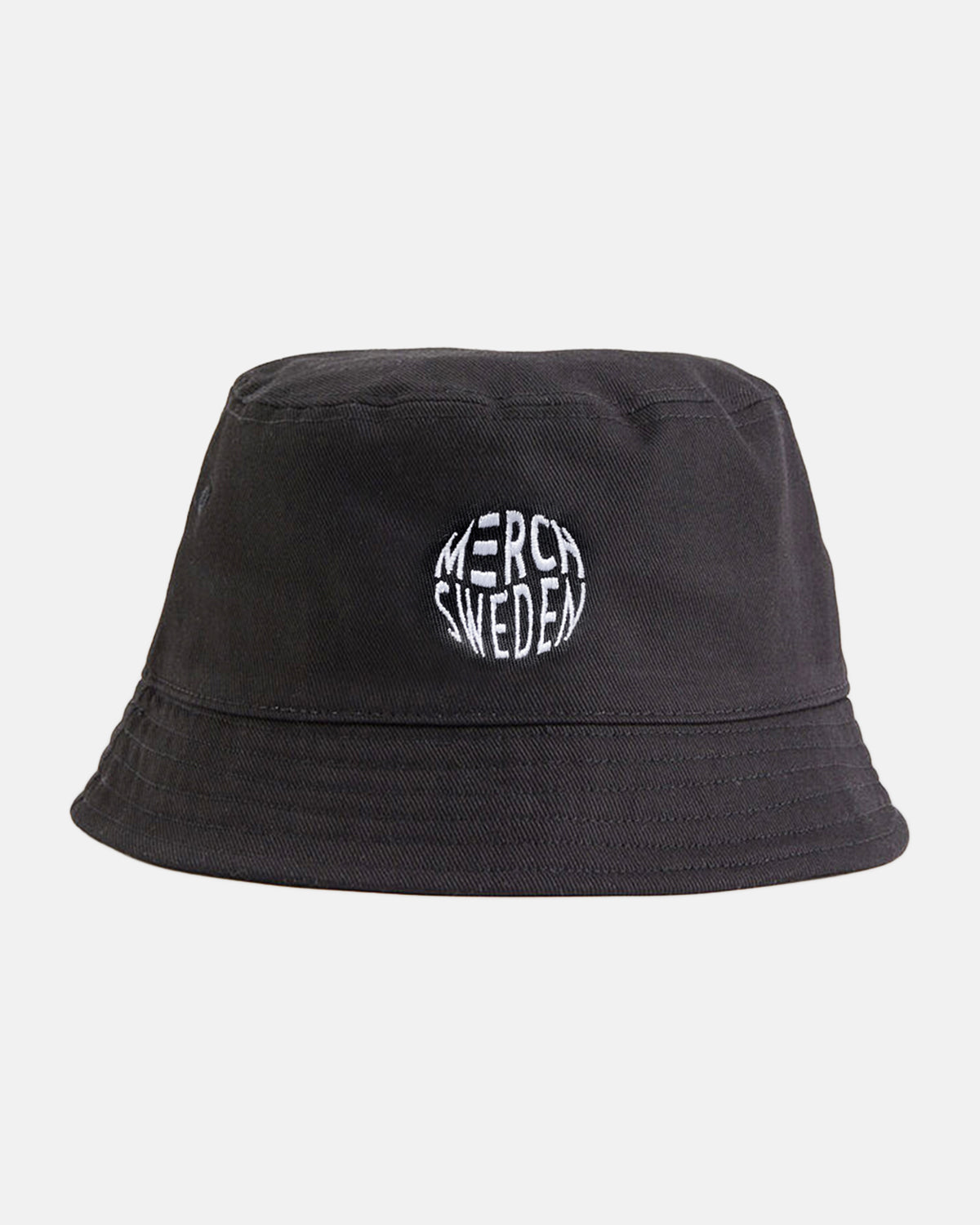 Bucket hat met wit logo