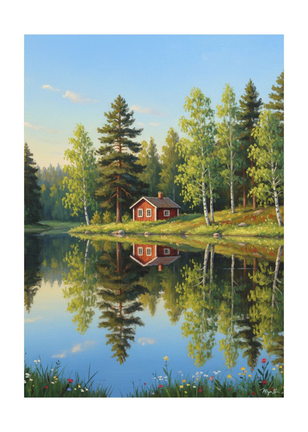 "Zweeds huisje" poster