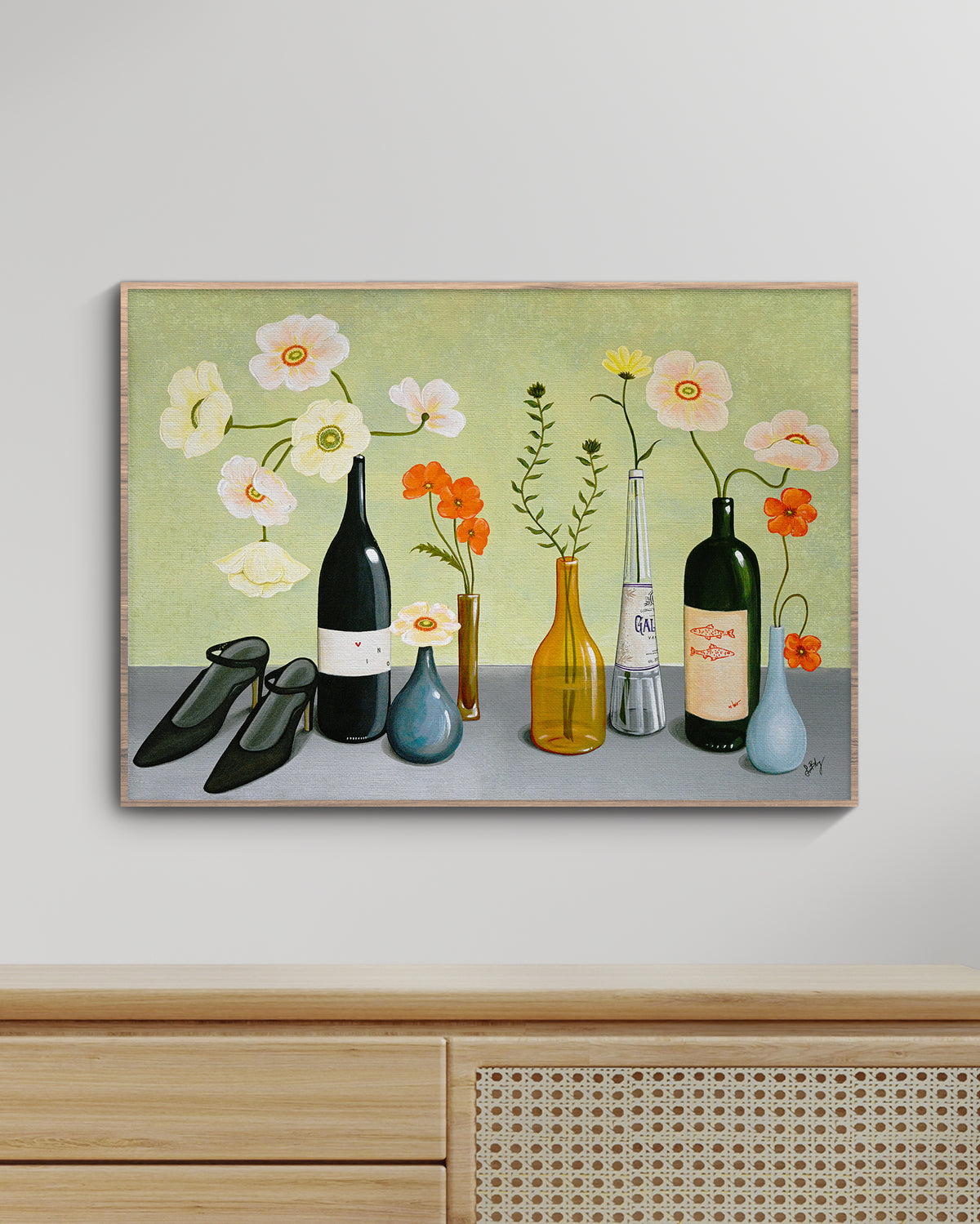 "Vino Vallmo Wide" Poster
