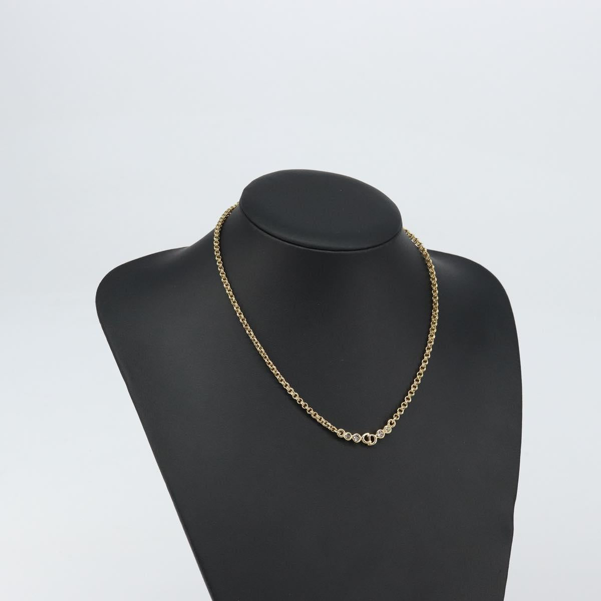Necklace metal Gold Tone
