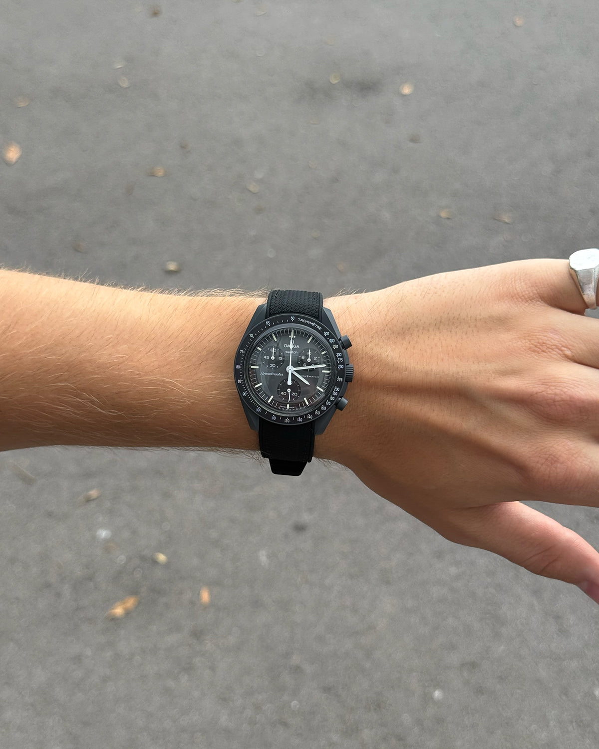 Horlogebandje 2.0 voor MoonSwatch – zwart, 20 mm