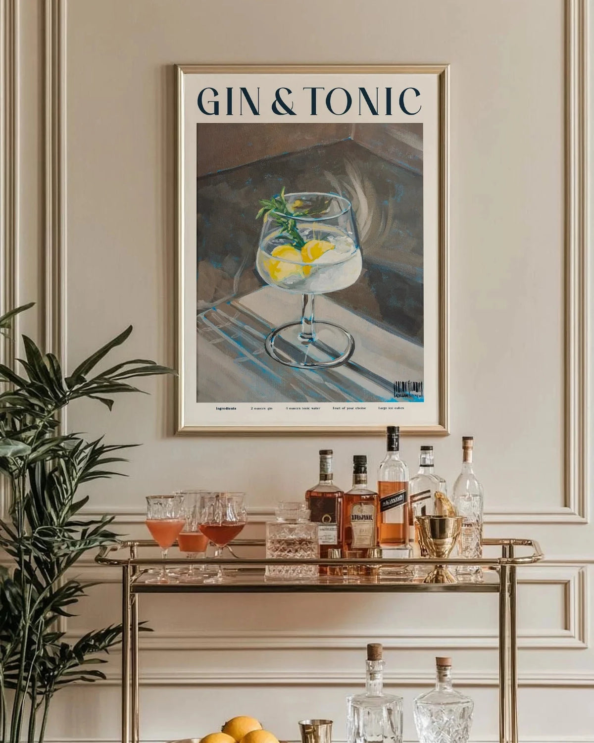 ‘Gin & Tonic’-poster