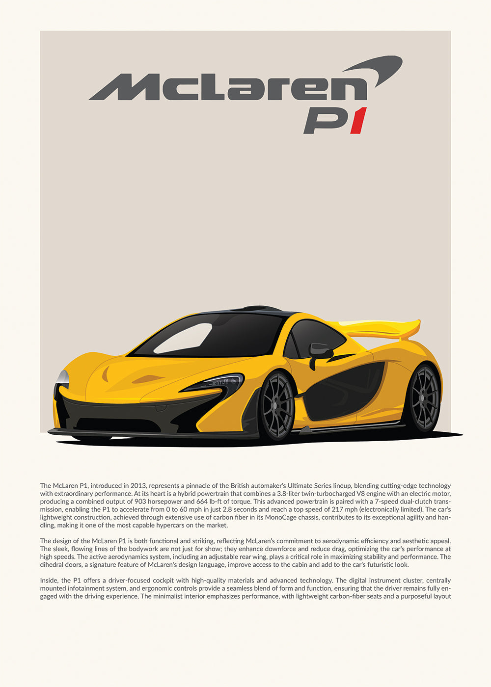 "Mclaren P1"-poster