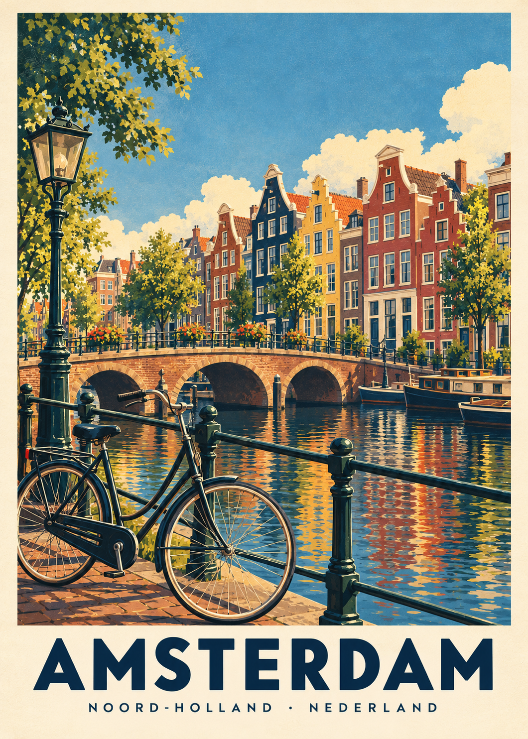 Amsterdam, poster zonder lijst