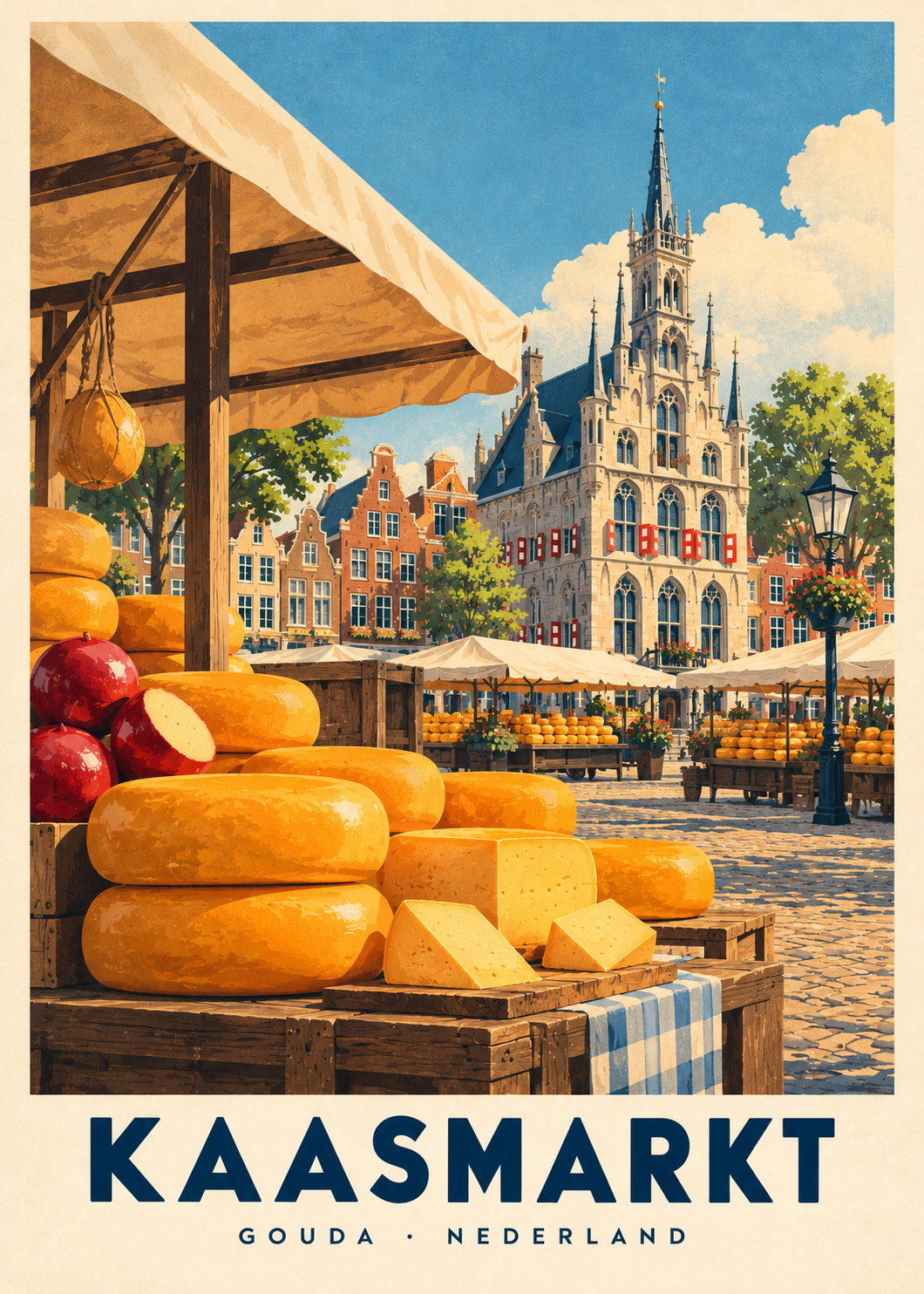 Kaasmarkt, poster zonder lijst
