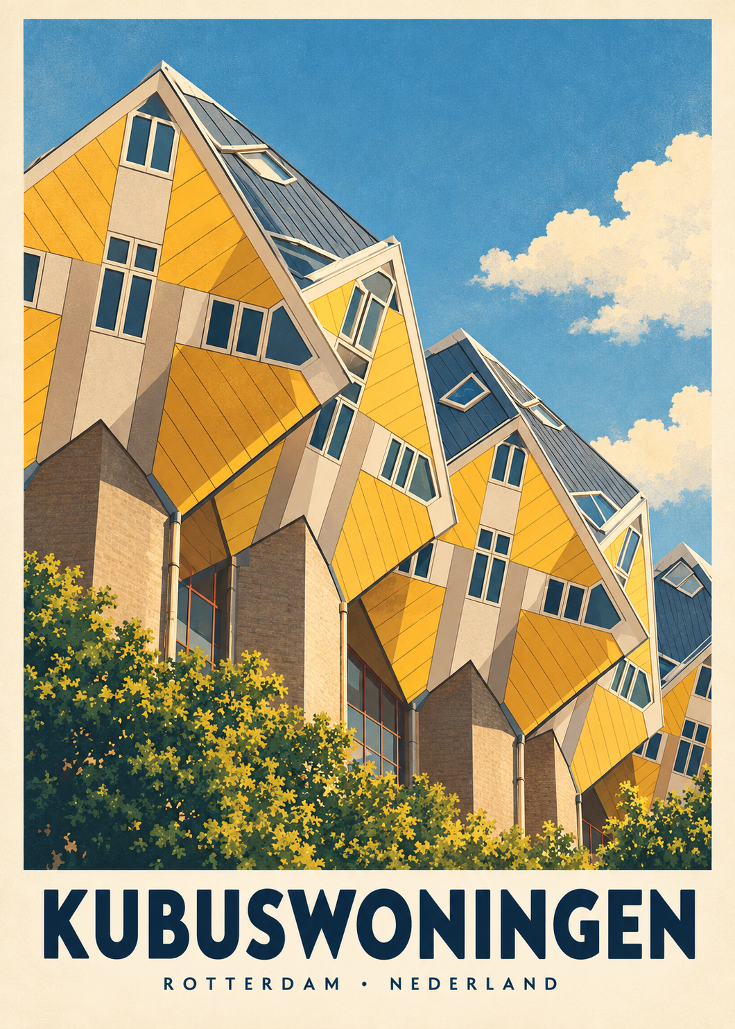 Kubuswoningen, poster zonder lijst