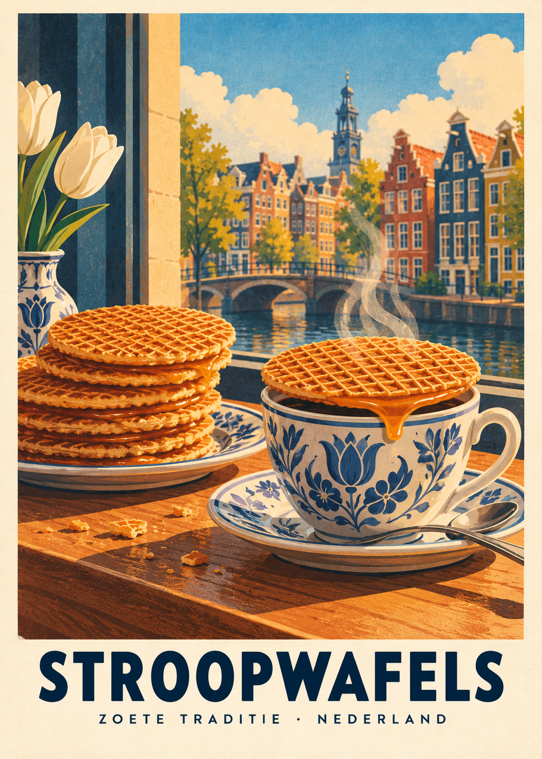 Stroopwafels, poster zonder lijst