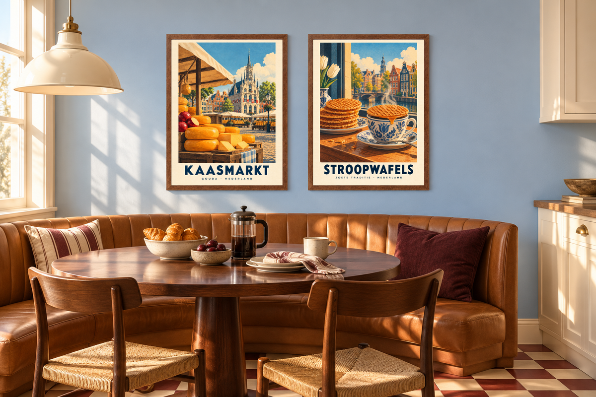 Fotowand Nederland aan tafel
