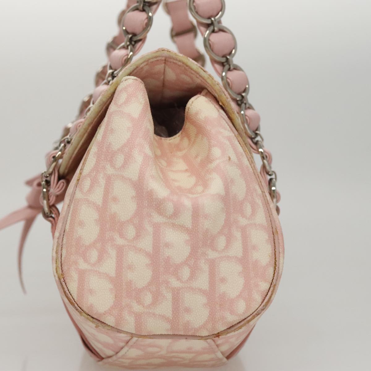 Trotter Canvas Romantic handtas van pvc, roze en zilverkleurig