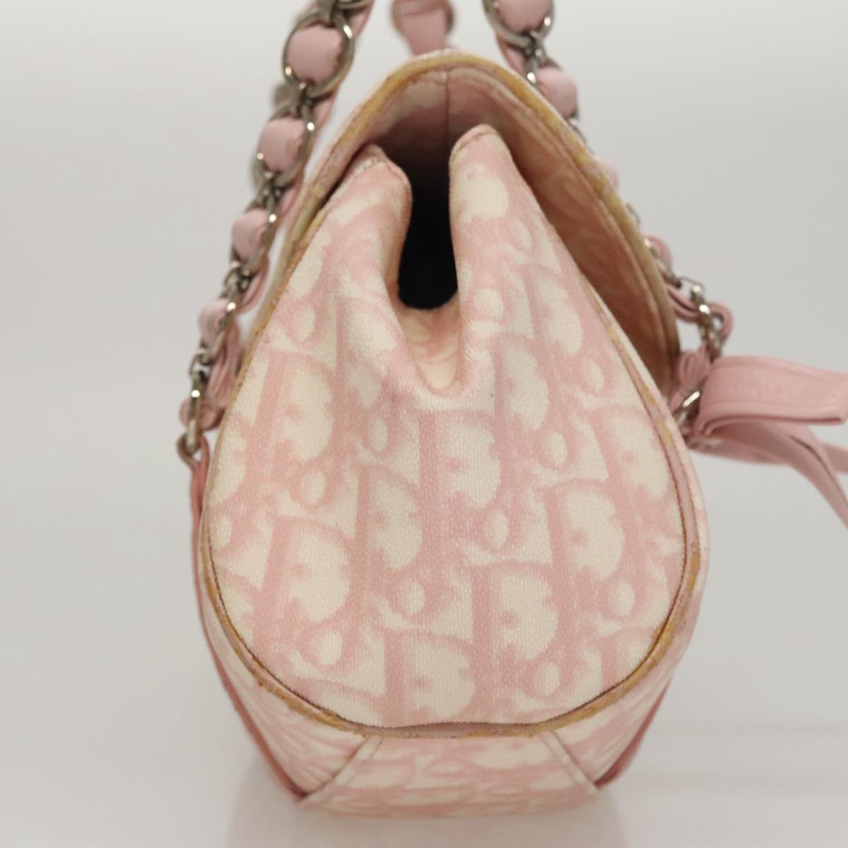 Trotter Canvas Romantic handtas van pvc, roze en zilverkleurig