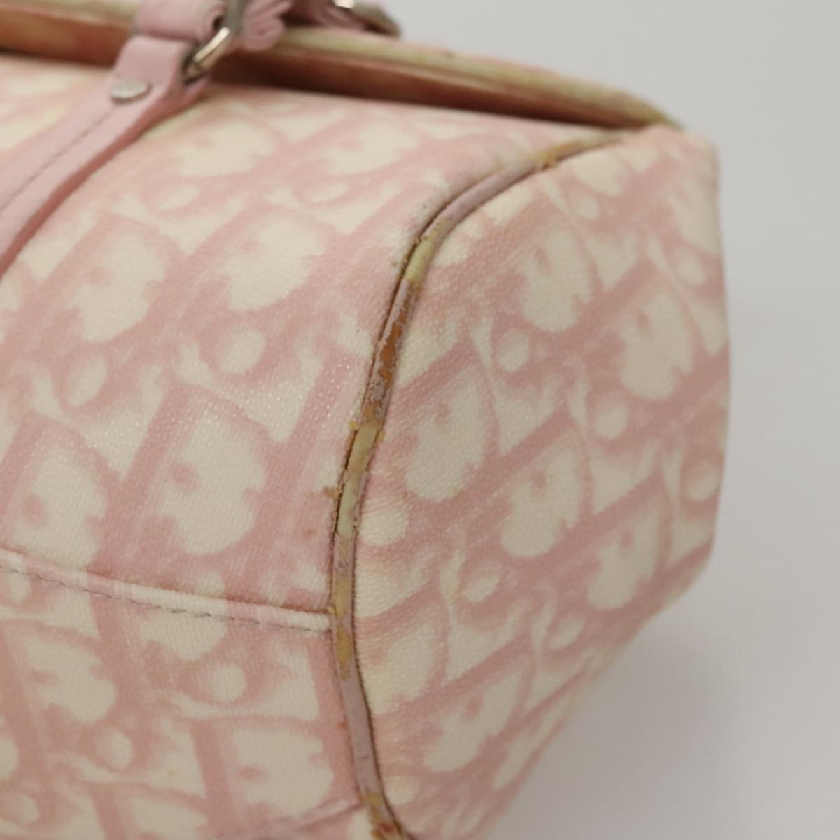 Trotter Canvas Romantic handtas van pvc, roze en zilverkleurig