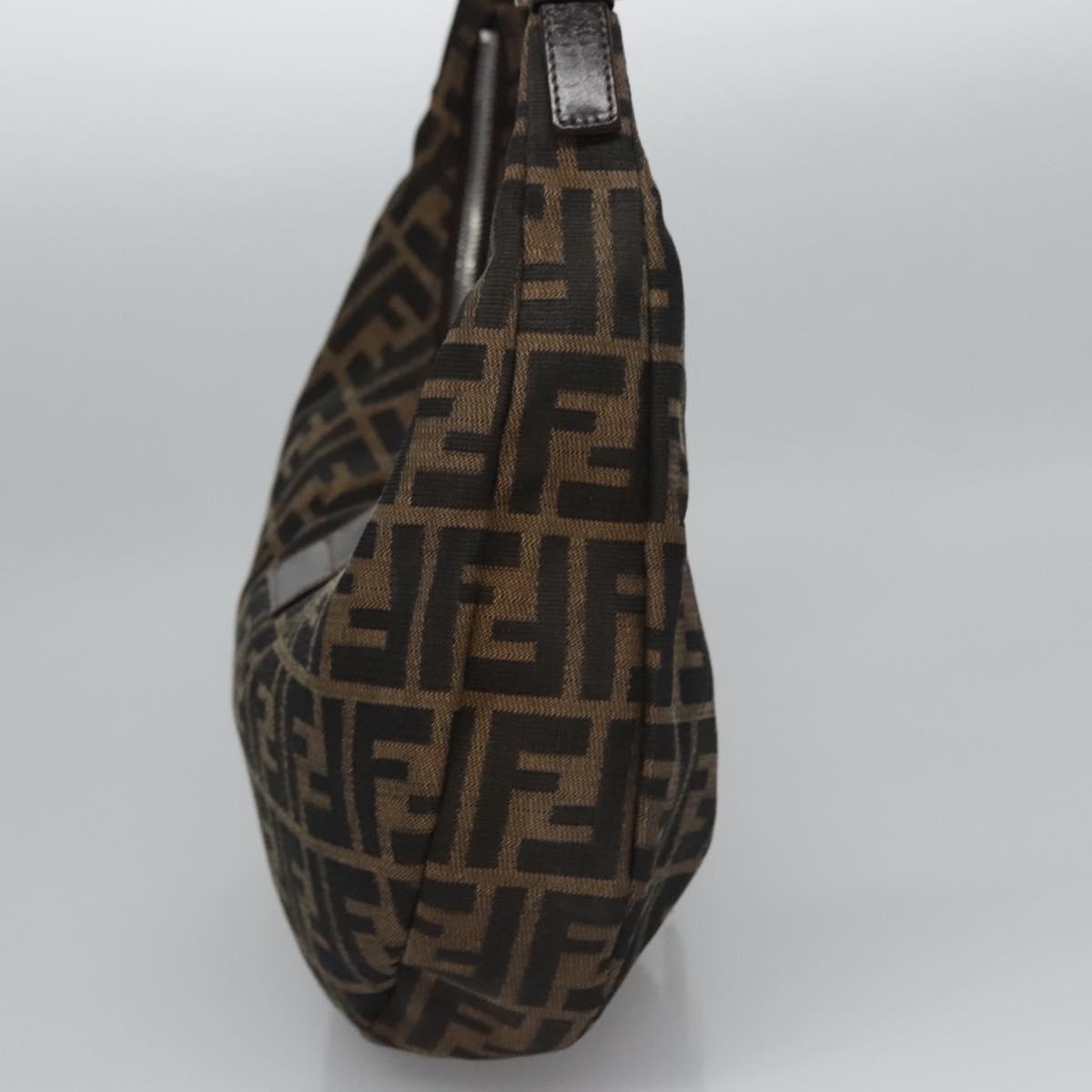 Zucca Canvas Schoudertas Bruin Zwart Zilver