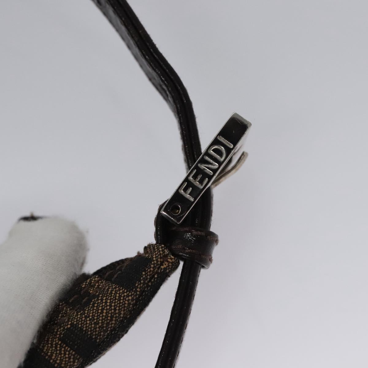 Zucca Canvas Schoudertas Bruin Zwart Zilver