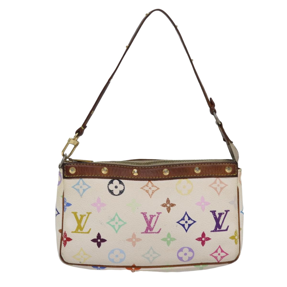 Monogram Multicolor Pochette Beugel Wit