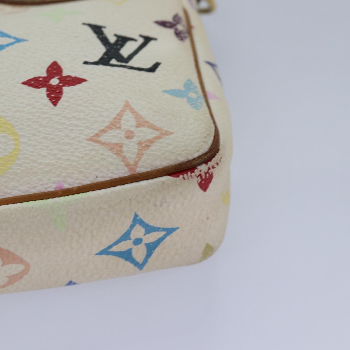 Monogram Multicolor Pochette Beugel Wit