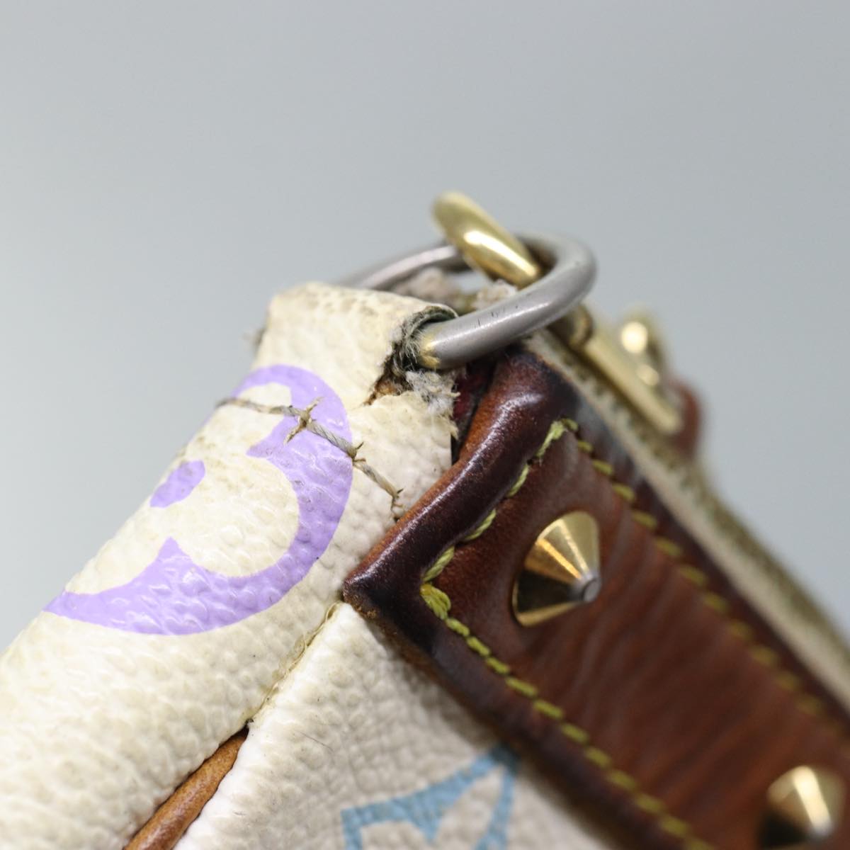 Monogram Multicolor Pochette Beugel Wit