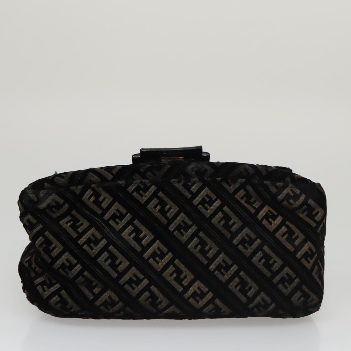 Zucchino Canvas Mini Mamma Baguette Shoulder Bag Velor Black