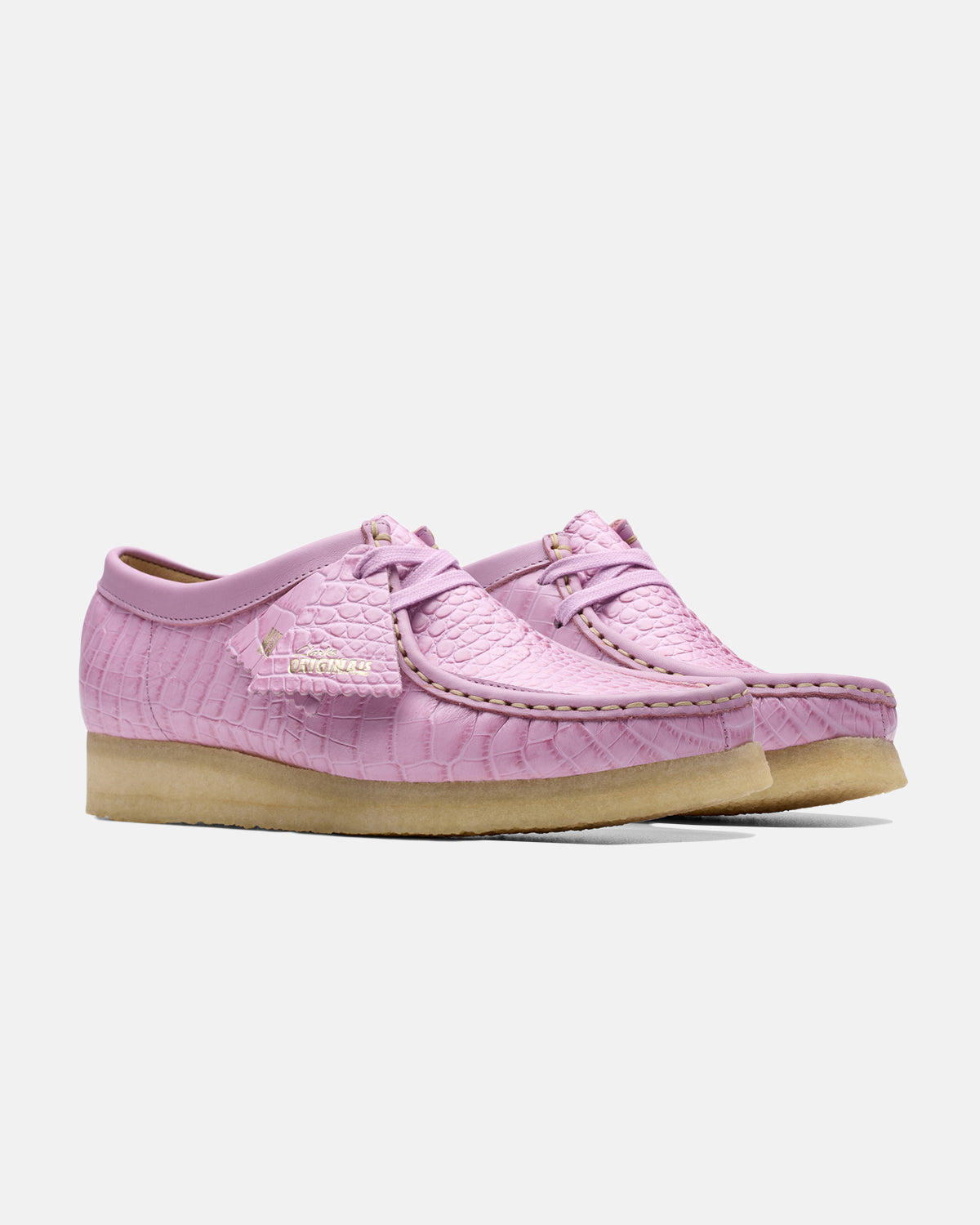 Wallabee D "Mauve Croc"