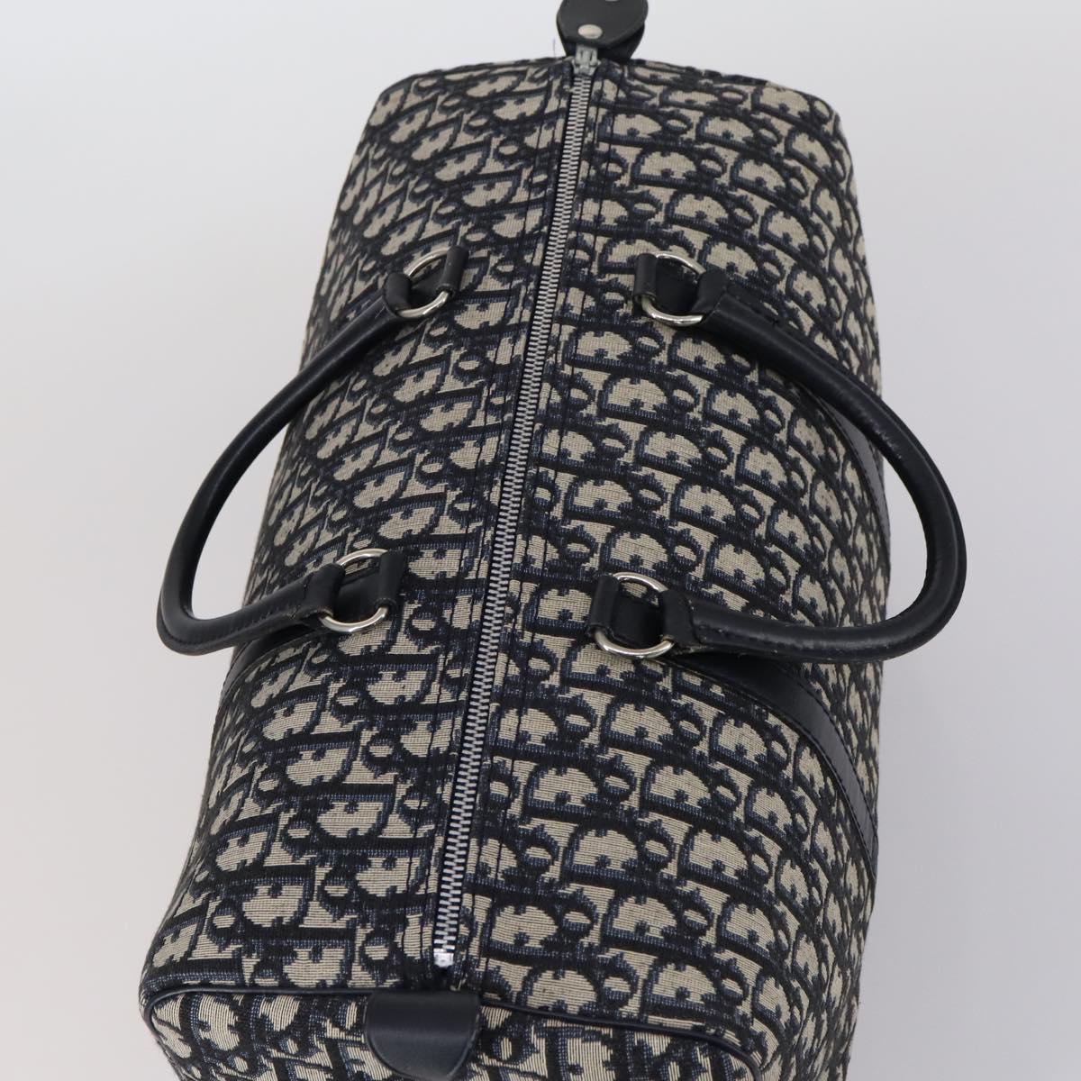 Trotter Canvas Boston Bag Marinezilver