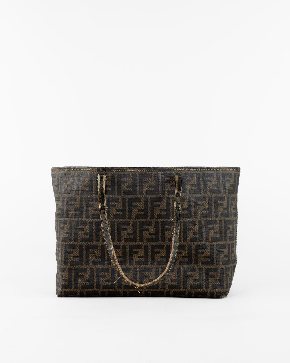 Zucca Canvas Tote Bag Zwart Bruin