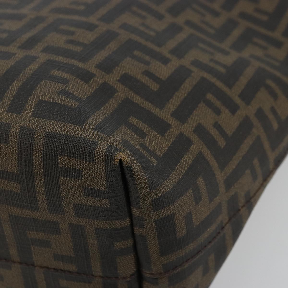 Zucca Canvas Tote Bag Zwart Bruin