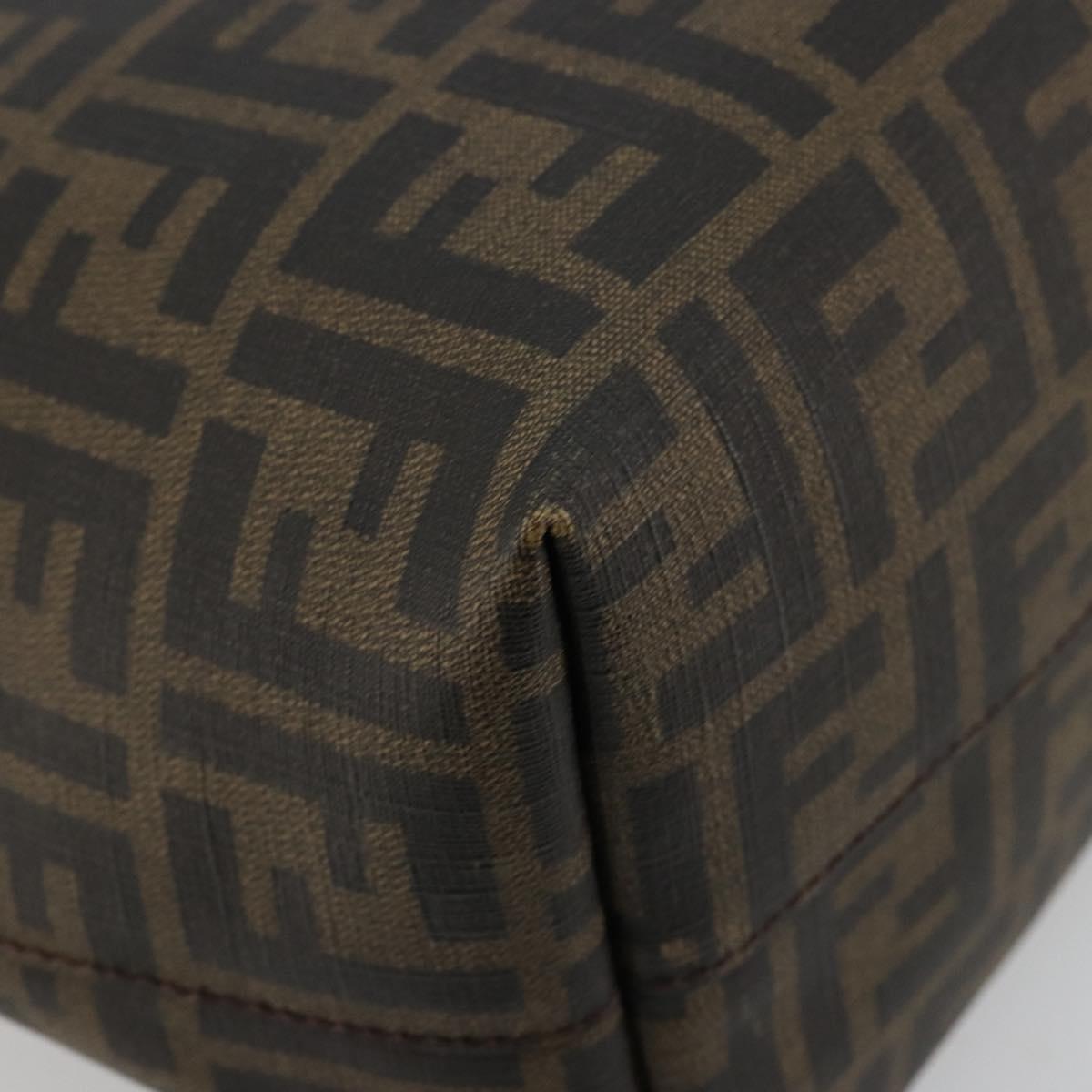 Zucca Canvas Tote Bag Zwart Bruin