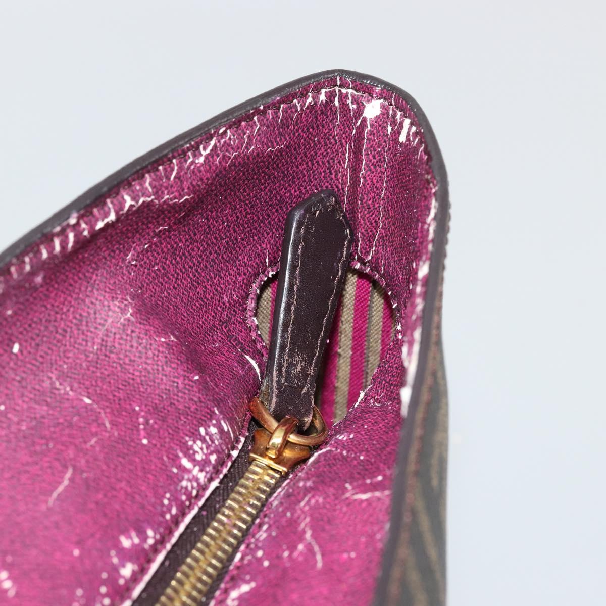 Zucca Canvas Tote Bag Zwart Bruin