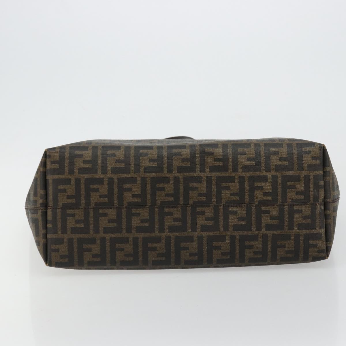 Zucca Canvas Tote Bag Zwart Bruin