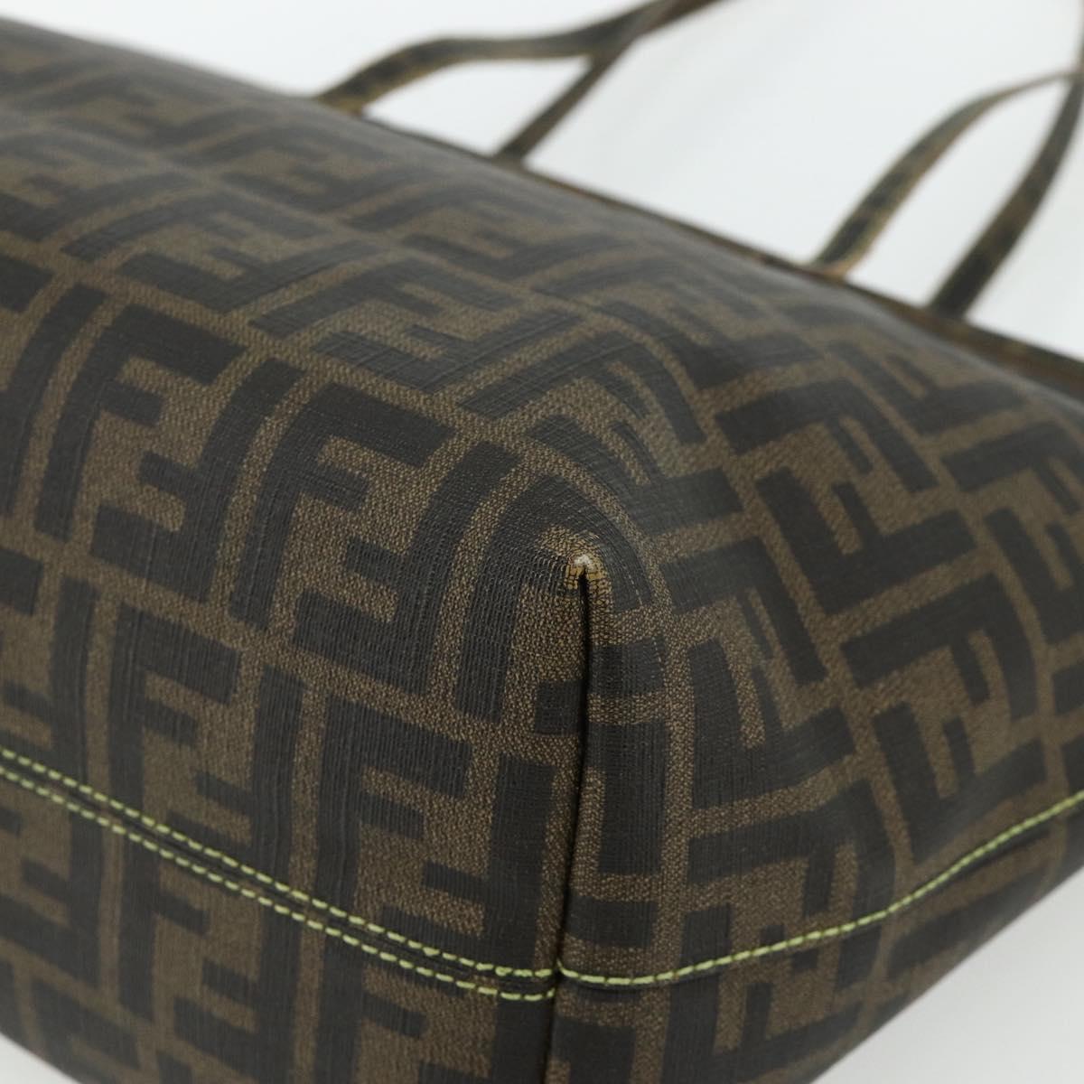 Zucca Canvas Tote Bag Zwart Bruin