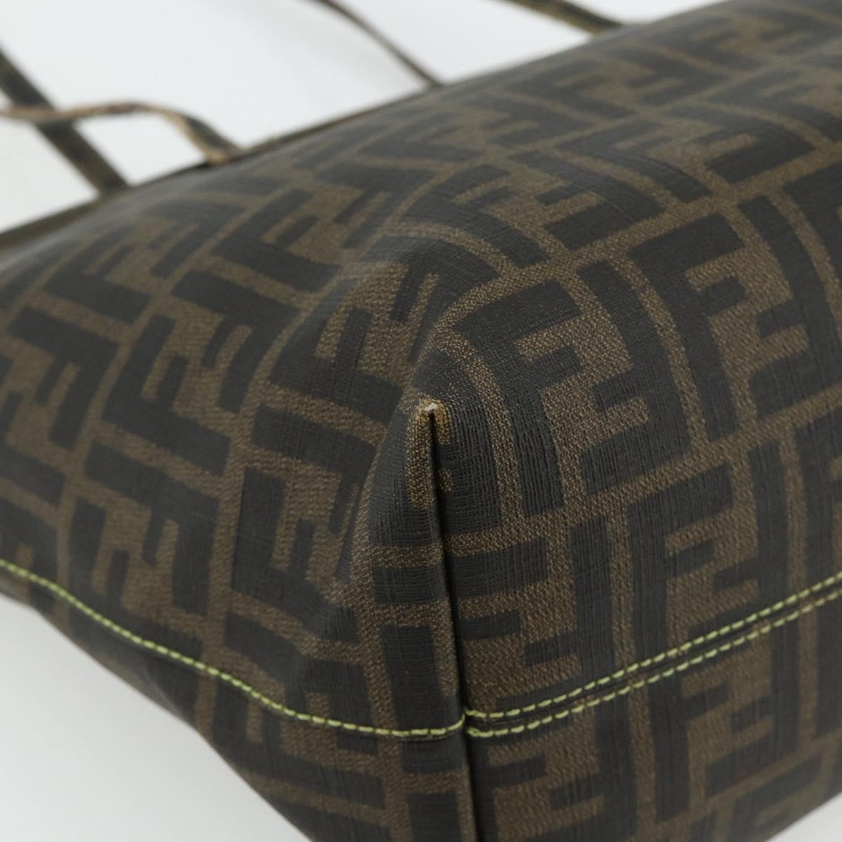Zucca Canvas Tote Bag Zwart Bruin