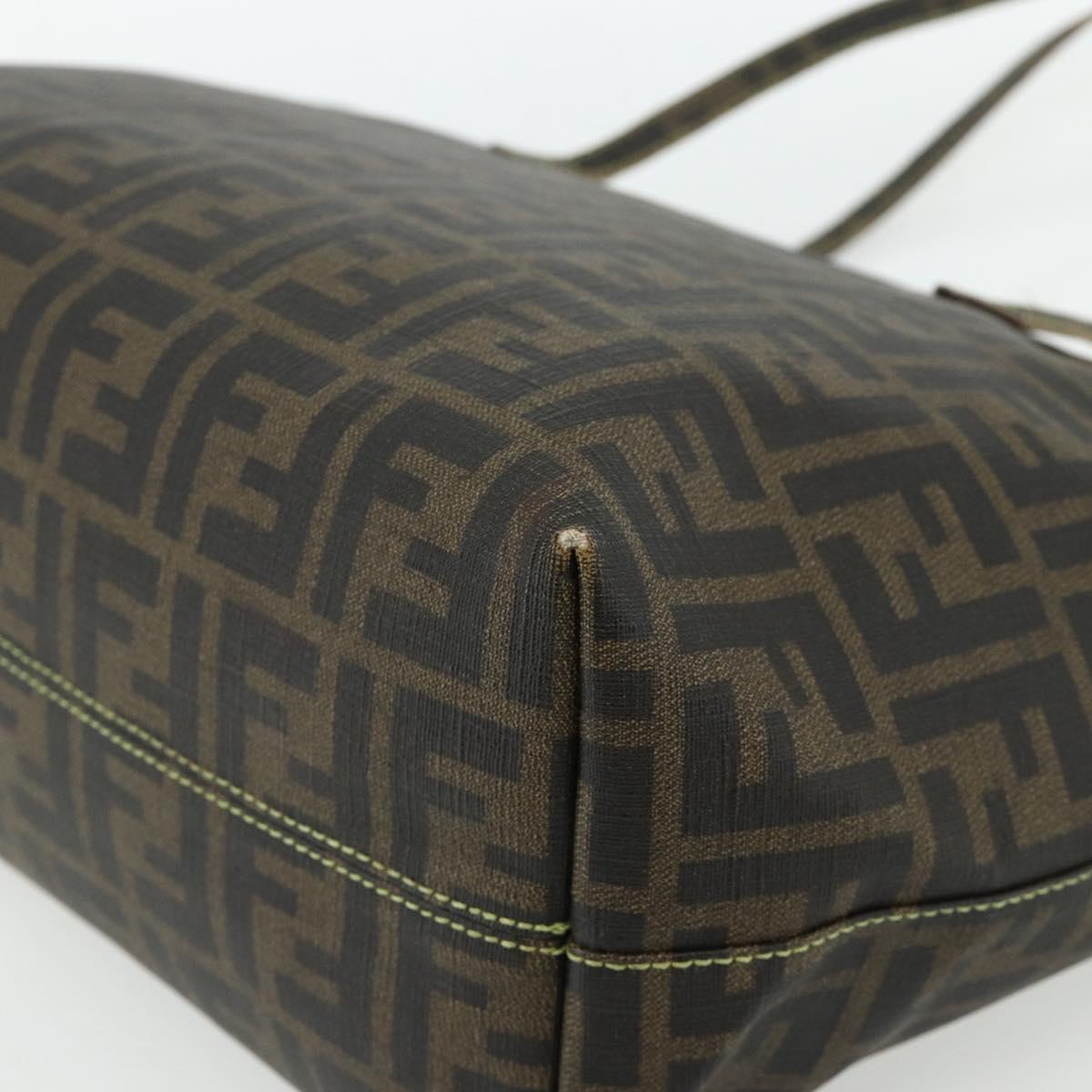 Zucca Canvas Tote Bag Zwart Bruin