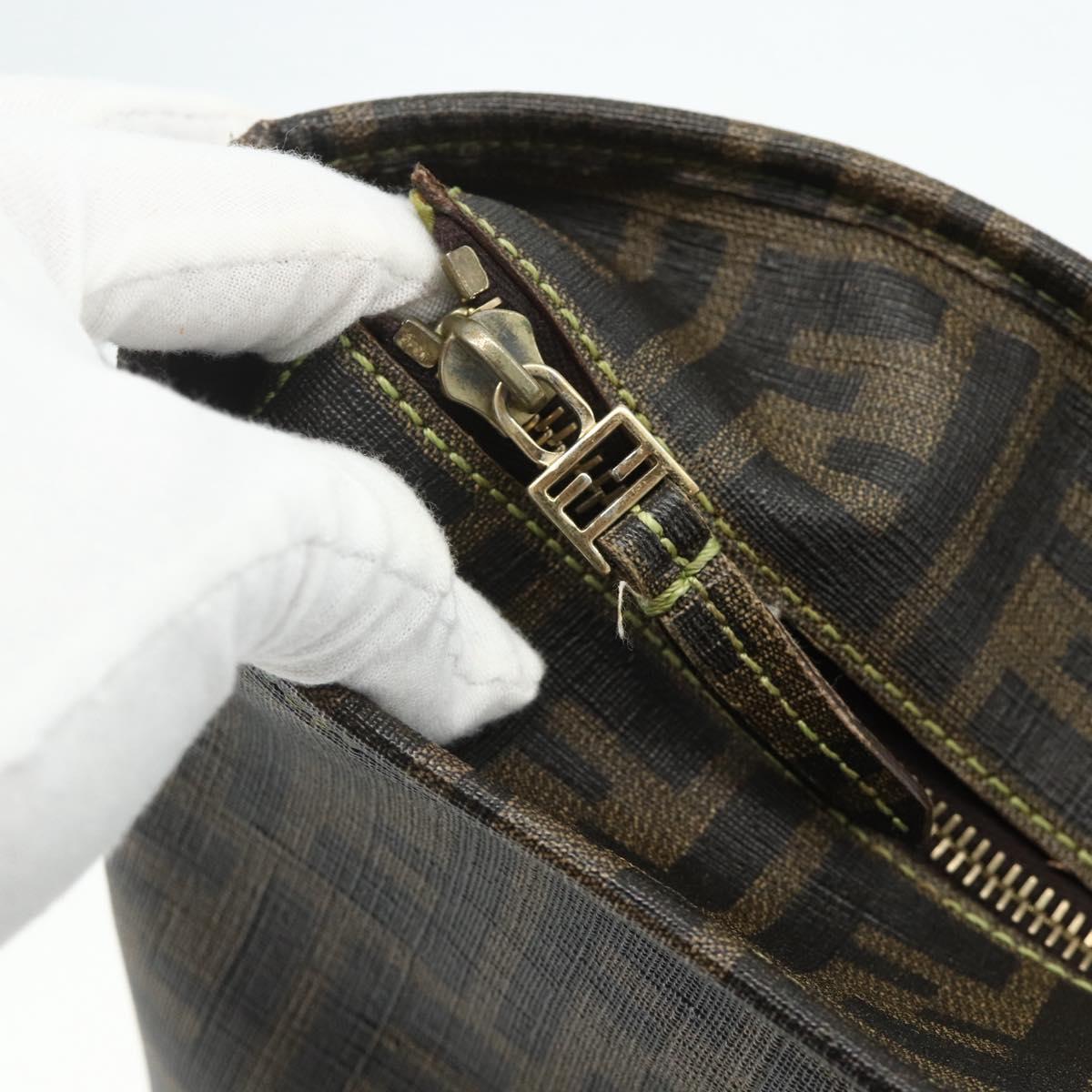Zucca Canvas Tote Bag Zwart Bruin